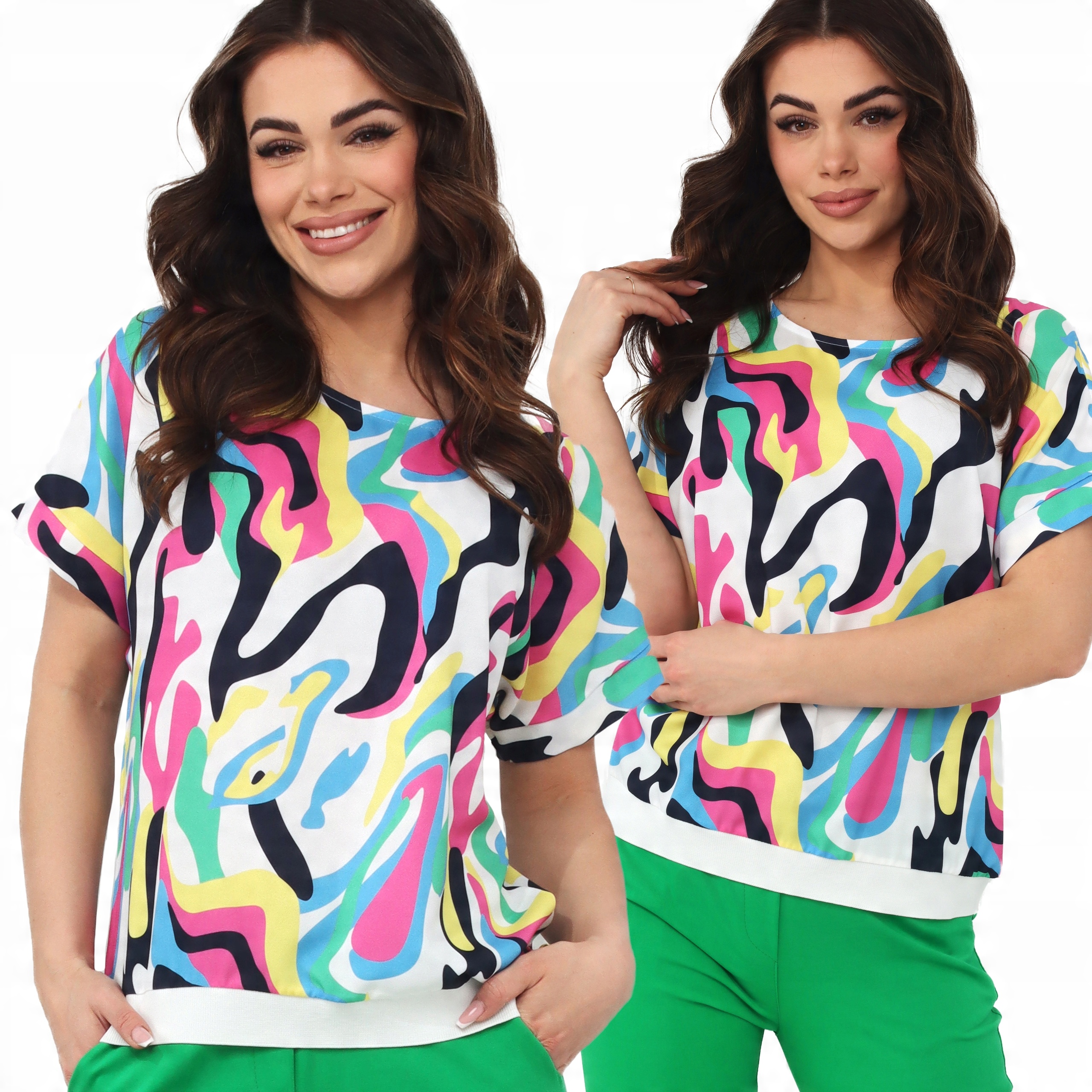 

Bluzka Damska Koszulka T-shirt Top 44/46 2XL/3XL M