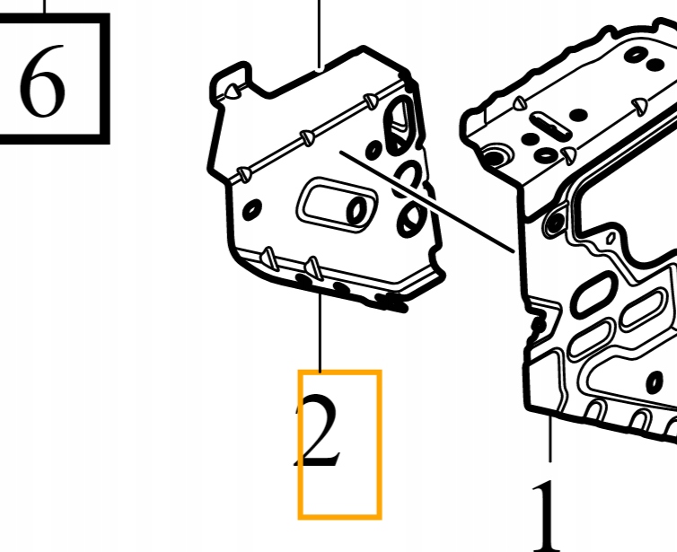 Volvo S90 V90 II držák levého podélníku 31440212