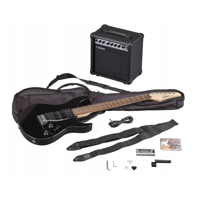 Yamaha ERG121GPII Black H02 Elektrická kytarová sada zesilovač