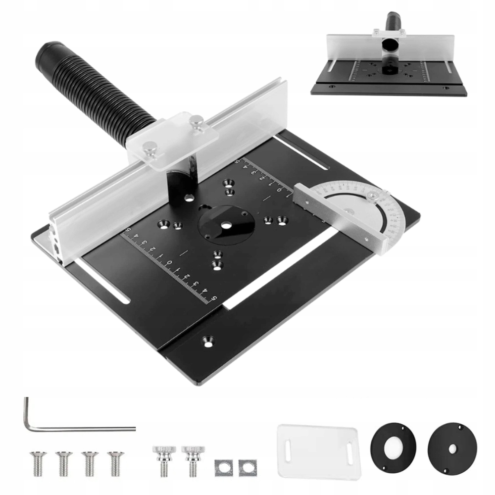 Płyta Blat Aluminiowy Do Stołu Frezarki Z Prowadnicą Płytka Zestaw