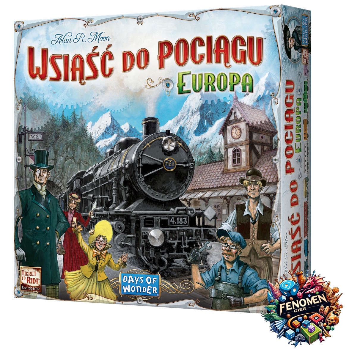 Wsiąść do Pociągu: Europa familijna gra planszowa książka, 2-5 os, 8+
