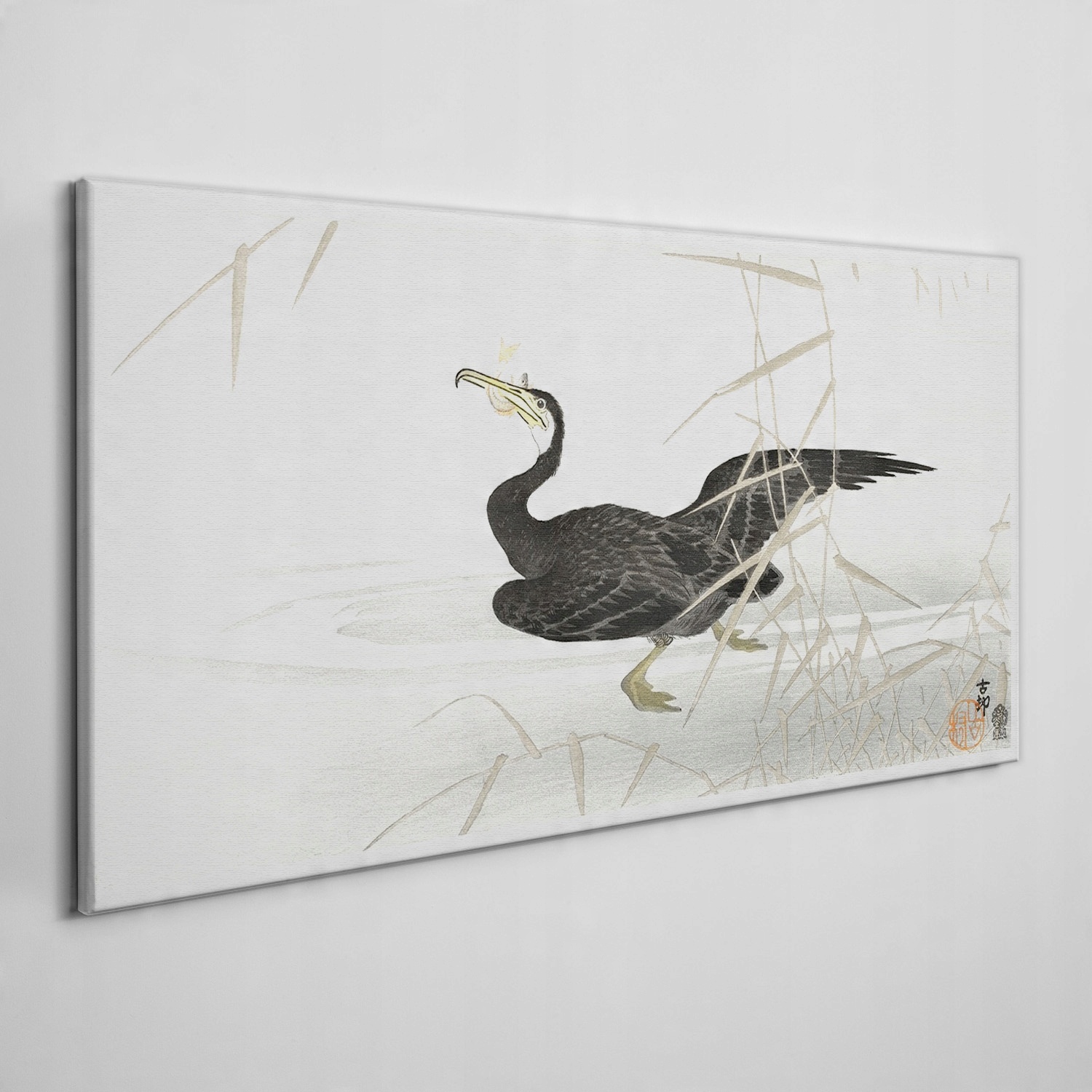 

Obraz na płótnie Azja jezioro zwierzę ptak 120x60