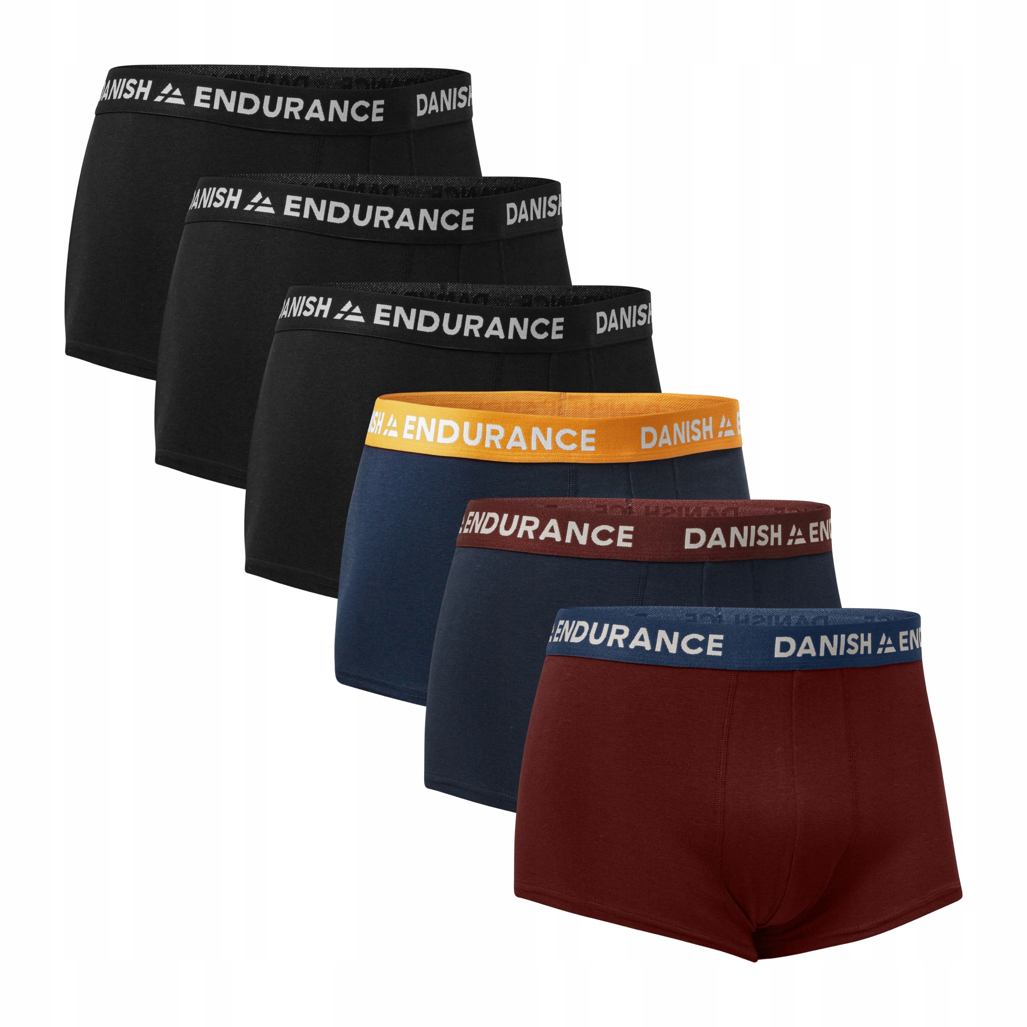 Krátké bavlněné boxerky Danish Endurance Pánské Slipy 6-balení 3XL