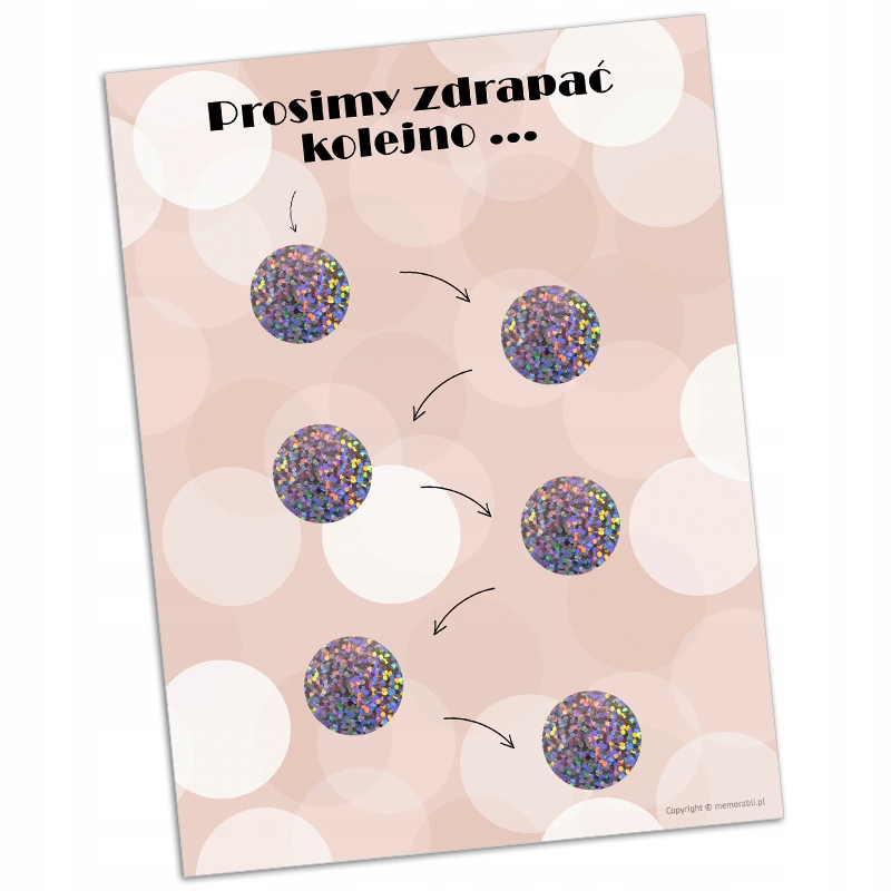 KARTKA ZDRAPKA podziękowanie dla nauczycielki