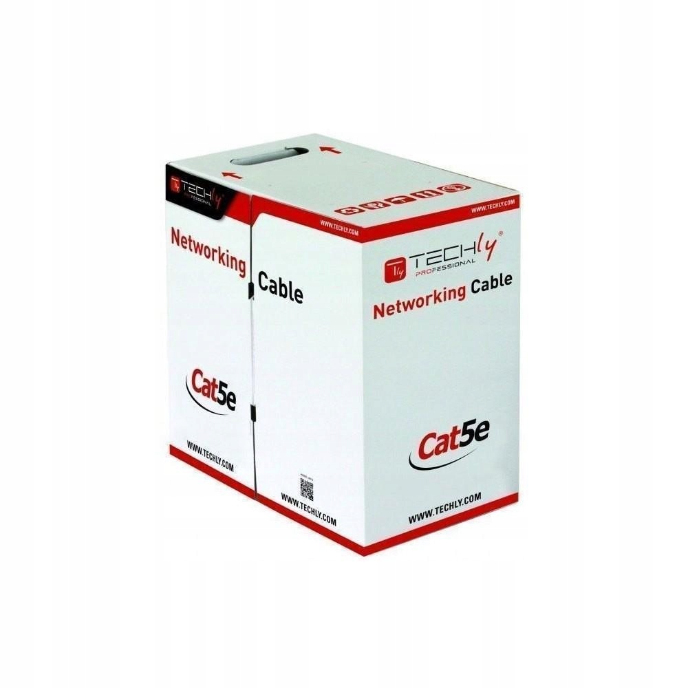 Kabel skrętka zewnętrzna F/utp Cat5e 4x2 drut Cca 305m czarny