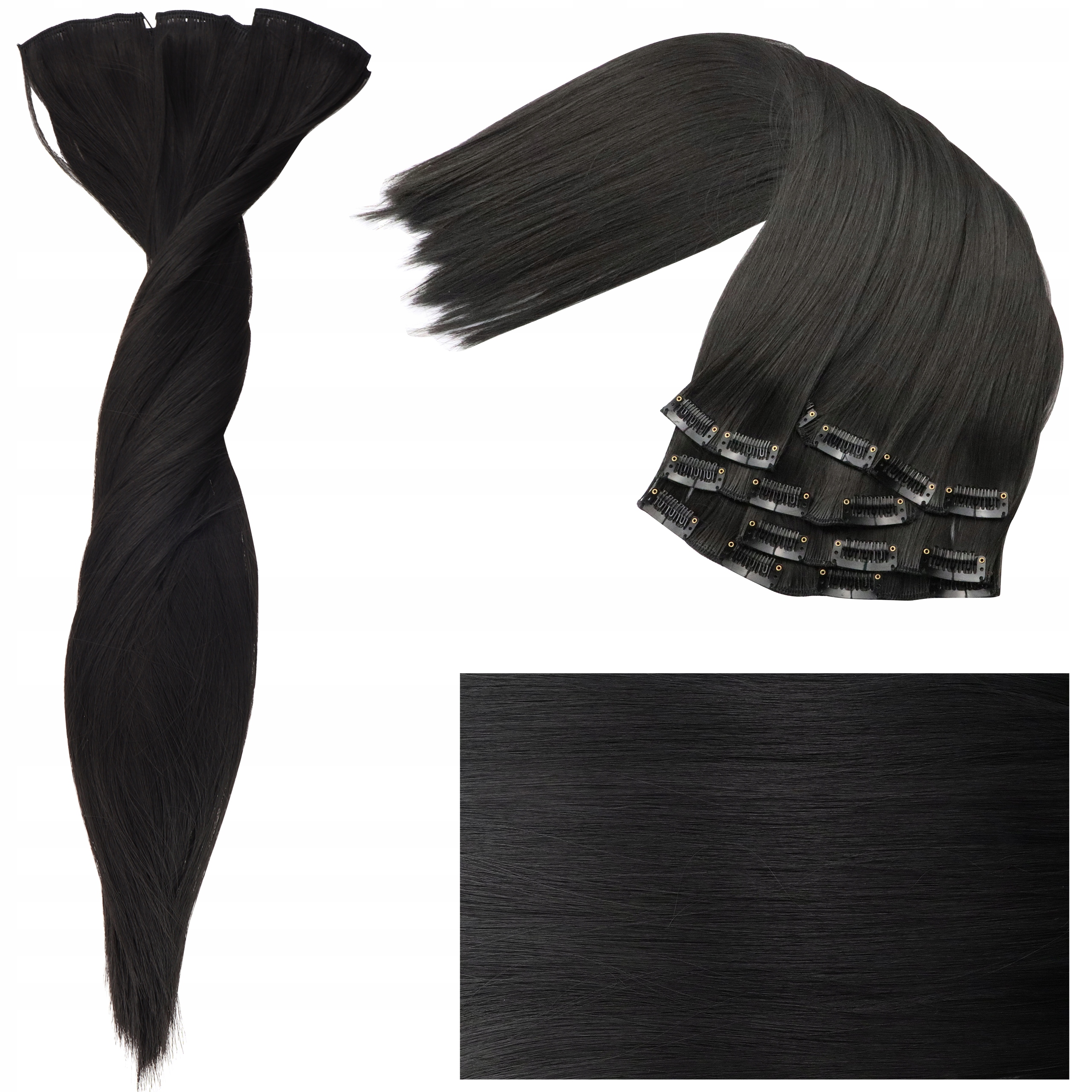 

Doczepiane Włosy Clip In Jak Naturalne 6 Taśm 60CM