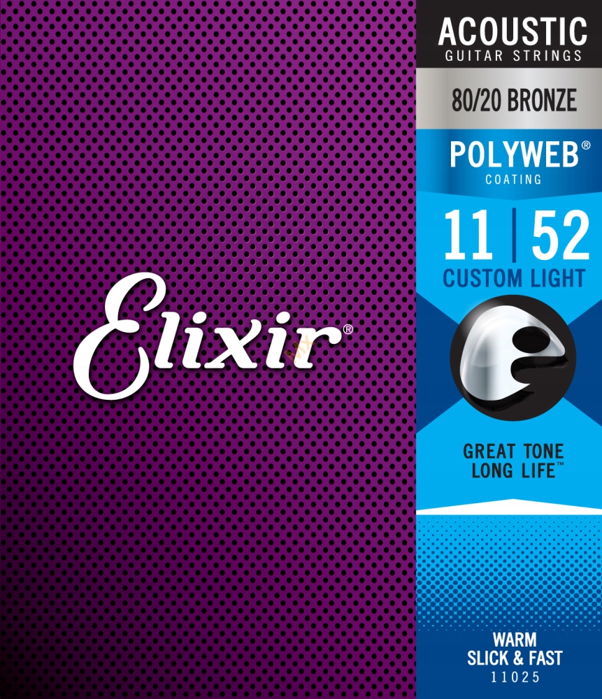 Elixir PolyWeb 11-52 struny do gitary akustycznej