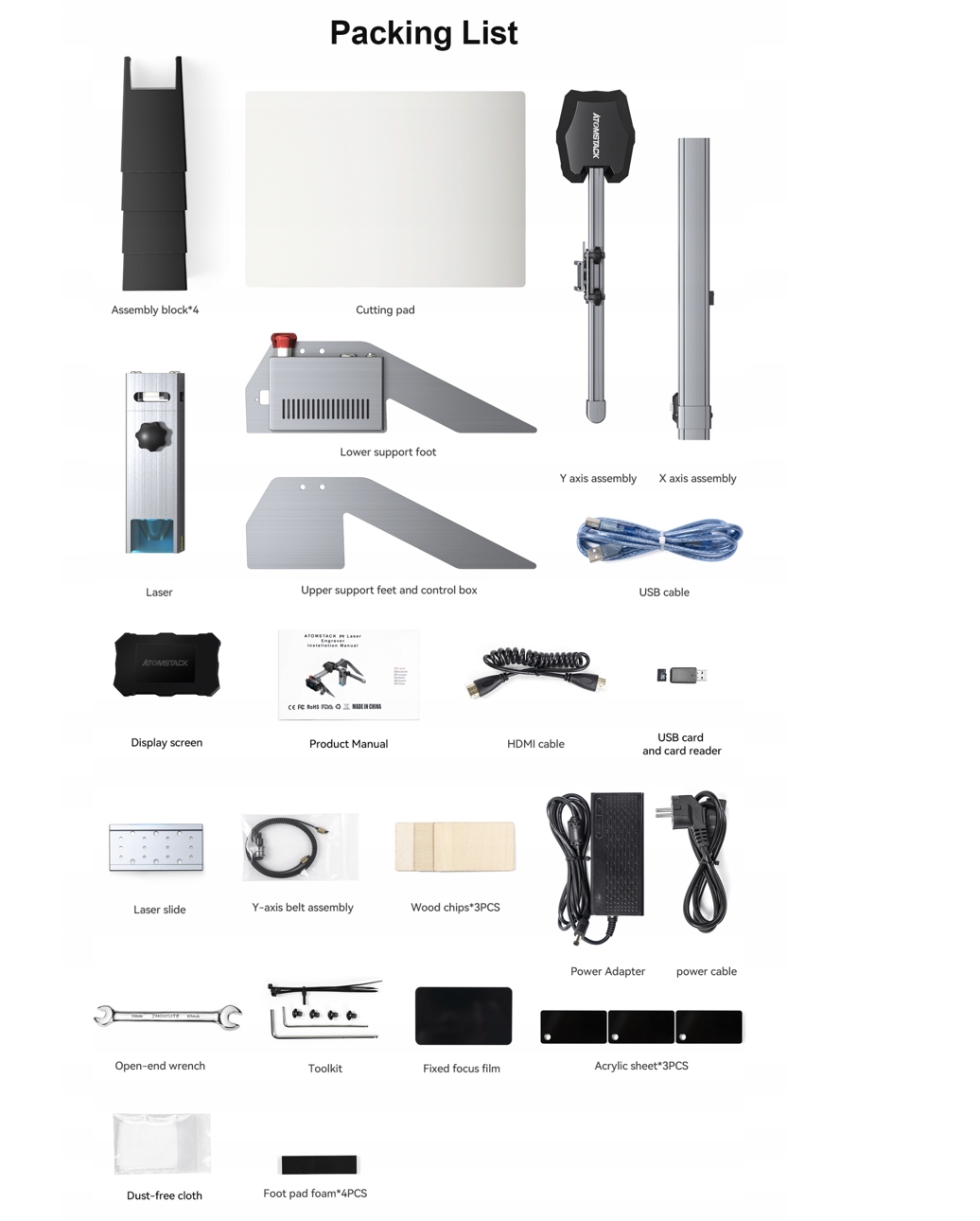 GRAWERKA LASEROWA ATOMSTACK P9 M50 50W Model P9 M50