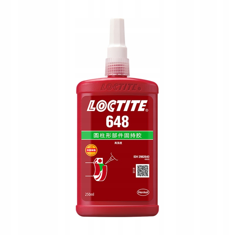 Anaerobové Lepidlo Loctite 648 250 ml Zelená Trvanlivosť A Spoľahlivosť