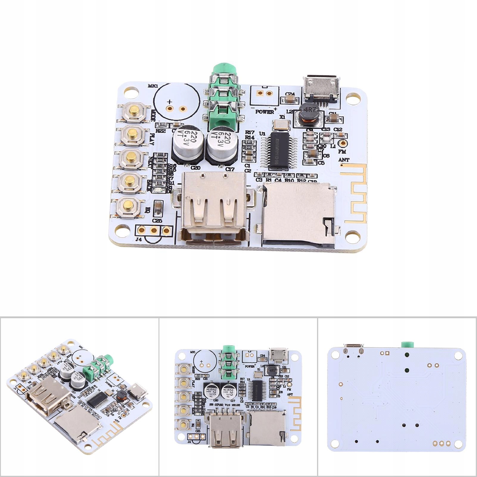 Nowy odbiornik audio Bluetooth wzmacniacz mikrofonowy USB TF FM dekoder MP3 Kod producenta macorGS01063-02