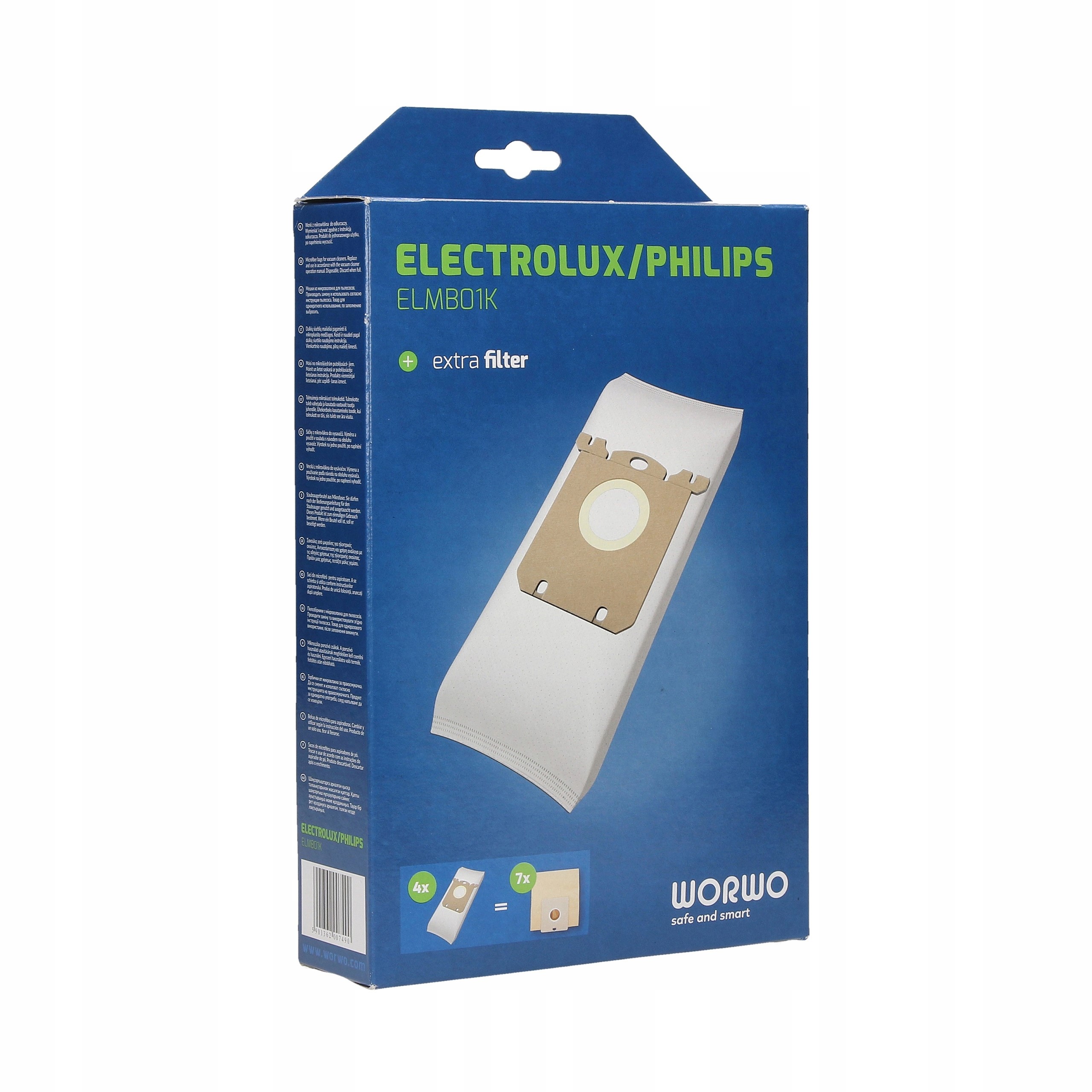 20 WORKÓW DO ELECTROLUX PHILIPS AEG ZANUSSI ELMB01 Kolor dominujący biały