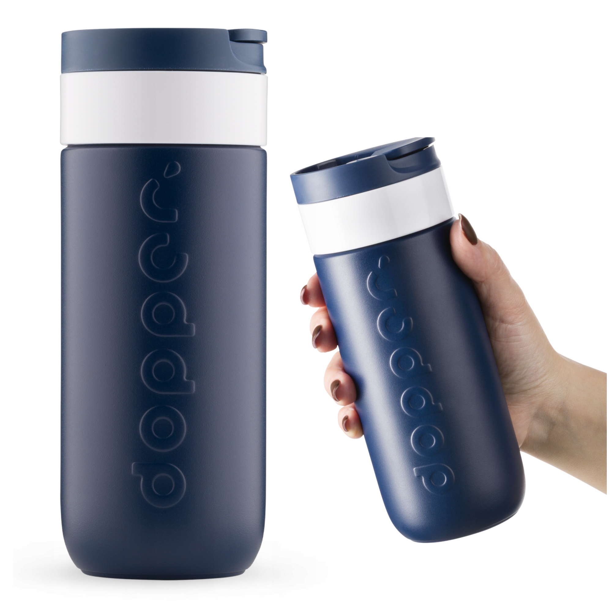 Kubek termiczny Dopper Travel Mug 400ml Breaker Blue ciepłe zimne gazowane