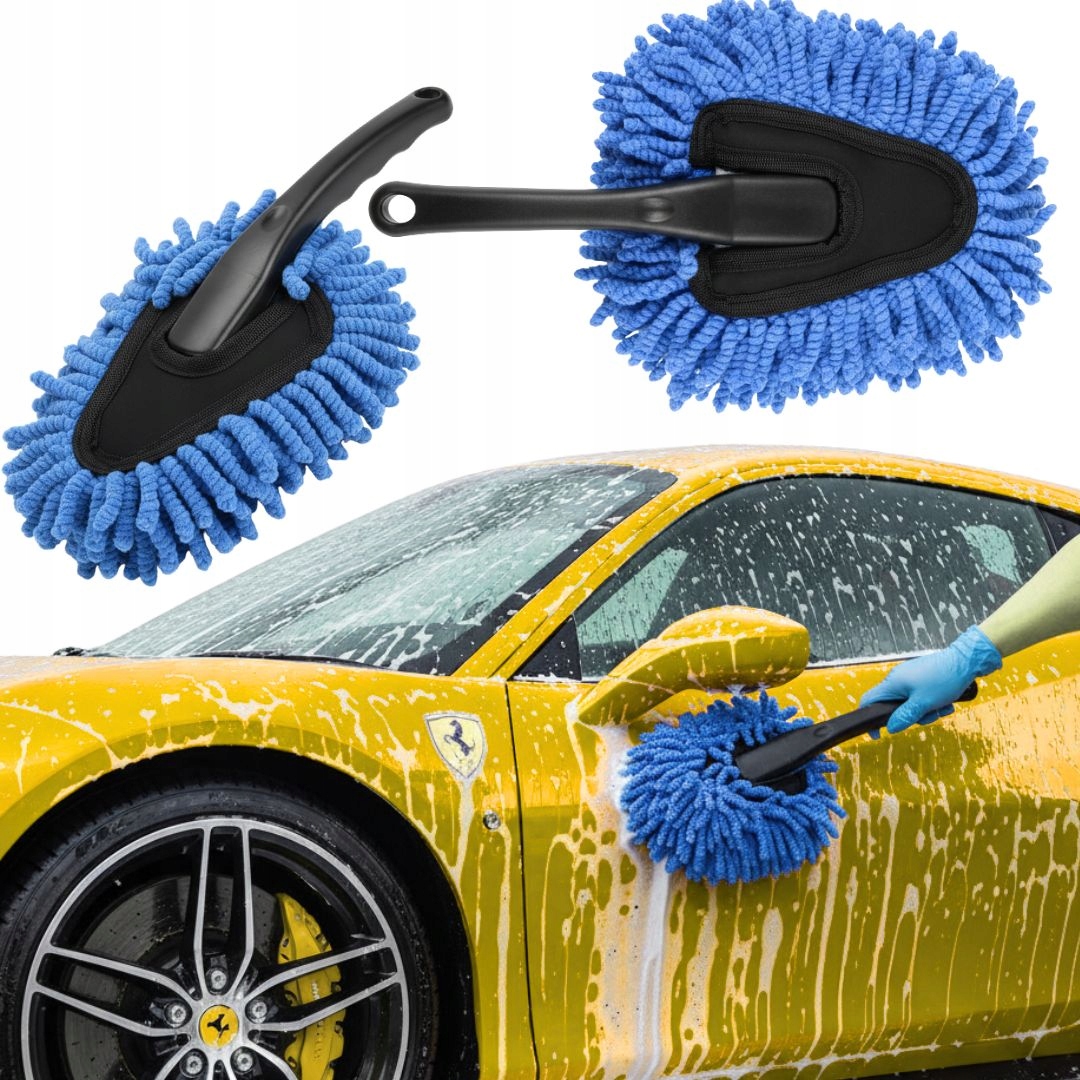 Szczotka Do Czyszczenia Szyb Od Środka Mycia Kurzu Samochodowa Z Uchwytem