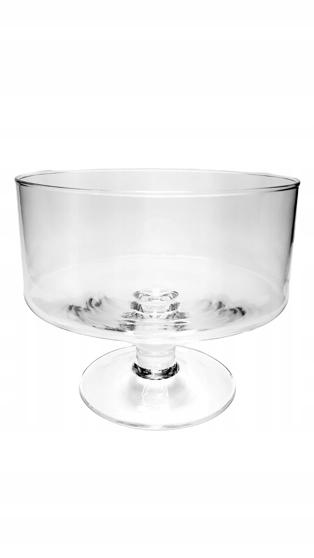 Salaterka szklana pojemnik misa na nodze h24 d20