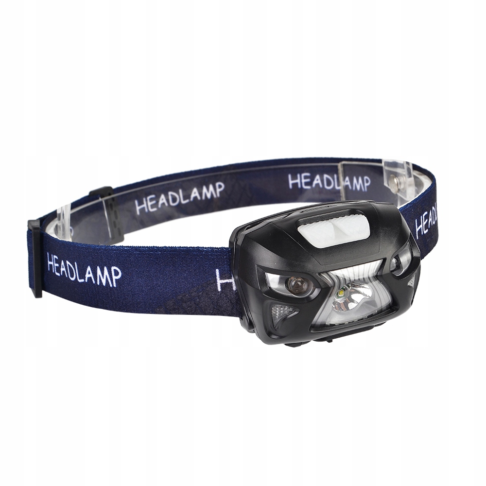 LATARKA MOCNA LED CZOŁOWA TAKTYCZNA CZOŁÓWKA USB Kolor dominujący czarny