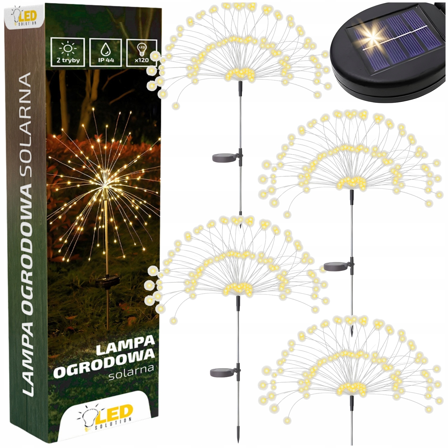 4x LAMPA SOLARNA LED DMUCHAWIEC FAJERWERKI DRZEWKO DO OGRODU TARAS BALKON