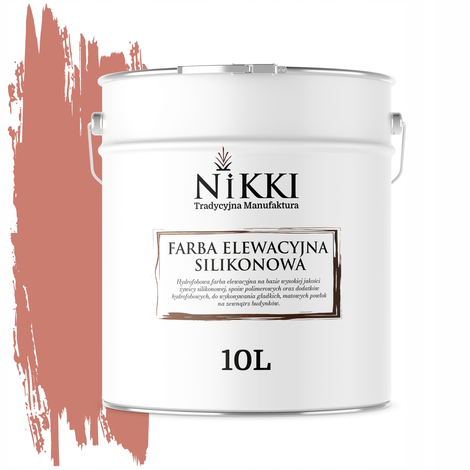 Vonkajšia Silikónová Fasádna Farba 10 L Lososová F315 Na Fasády