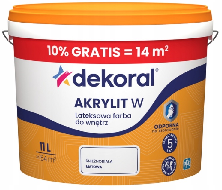 Dekoral Barva Latexová Barva V Bílé Barvě S Výlevkou 11 L