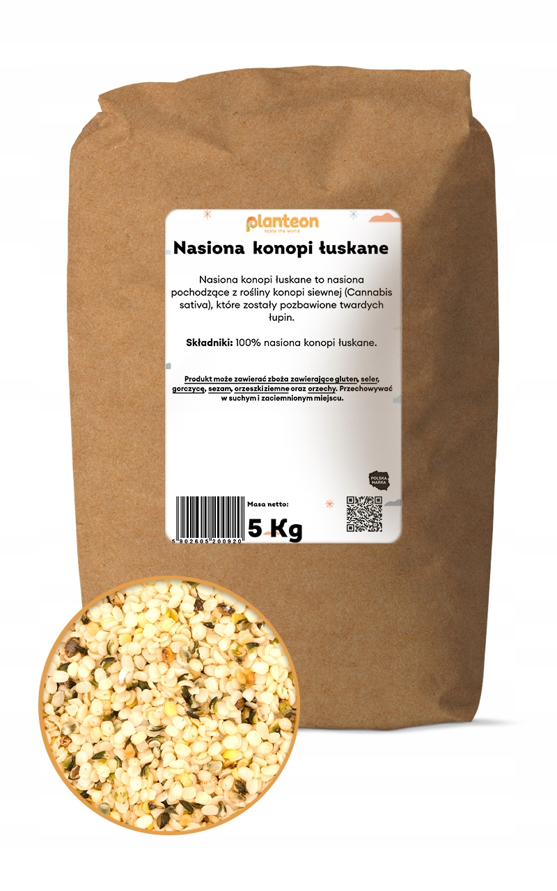 Konopná semínka loupaná 5 kg