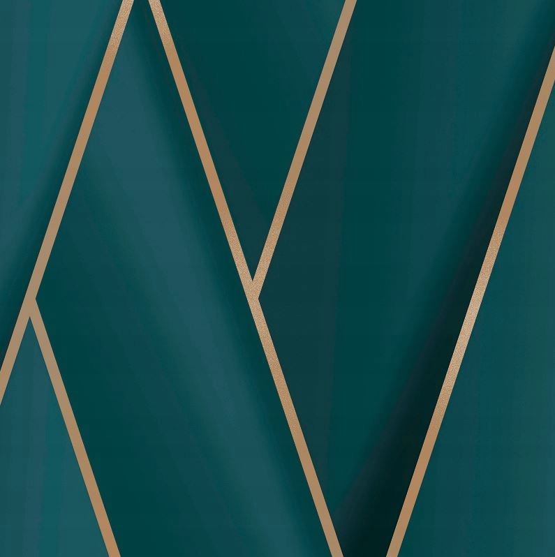 

Nowoczesna Tapeta Geometryczna 3D Złote Linie