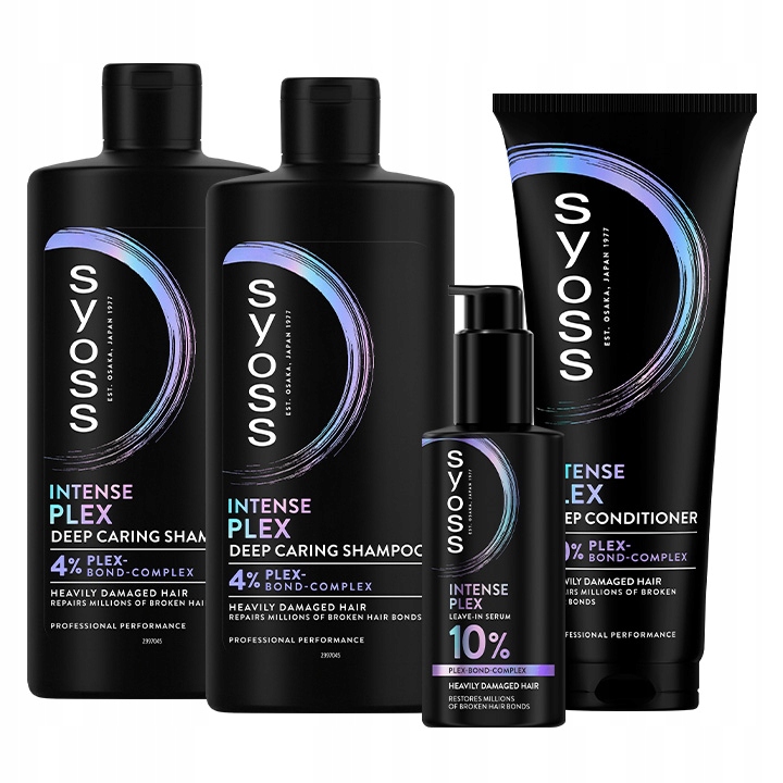 Syoss Intense Plex Sada pro péči o silně poškozené vlasy 4 ks