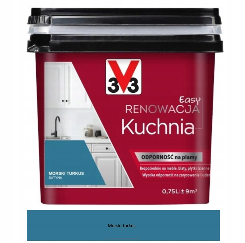 Easy renowacja farba do kuchni Morski Turkus 0,75L