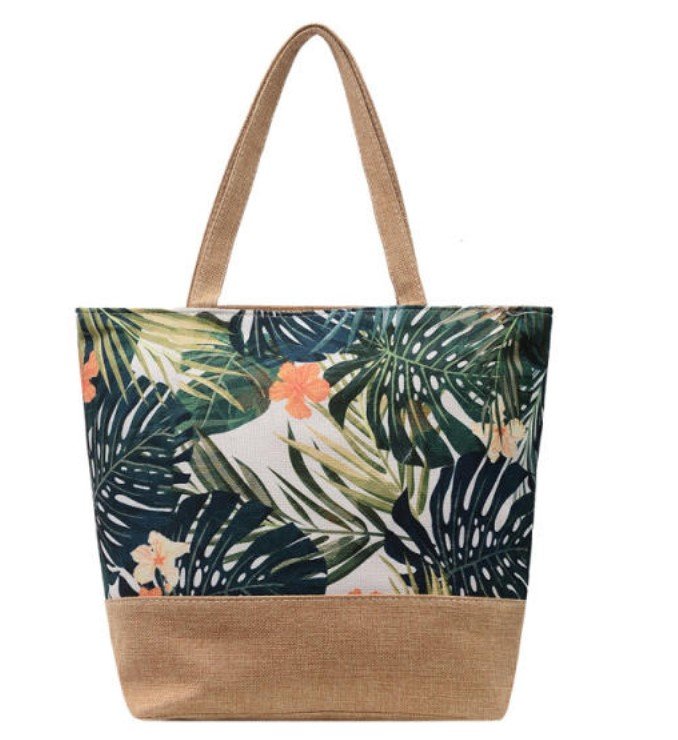 

Torebka Damska torba duża Boho Plażowa liście
