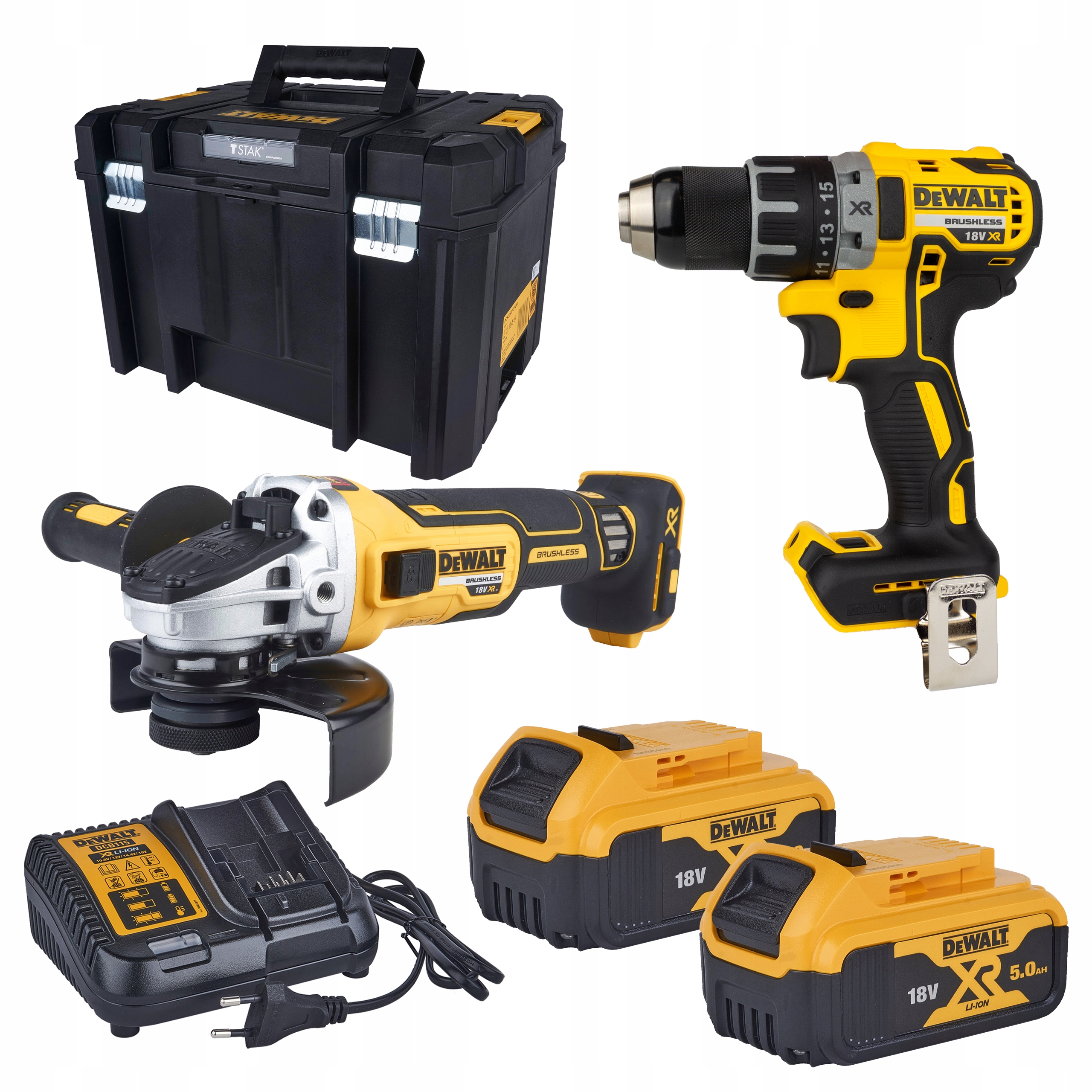 DeWALT DCK2020P2T sada DCD791 DCG405 2x5Ah