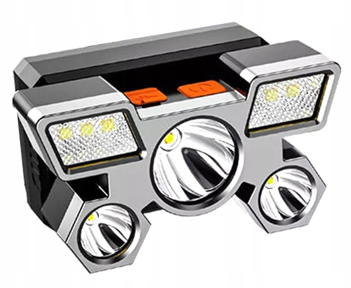 LATARKA CZOŁOWA LAMPKA CZOŁÓWKA 9 x LED XPE USB AKUMULATOROWA 6 TRYBÓW Kod producenta APT_ZD85