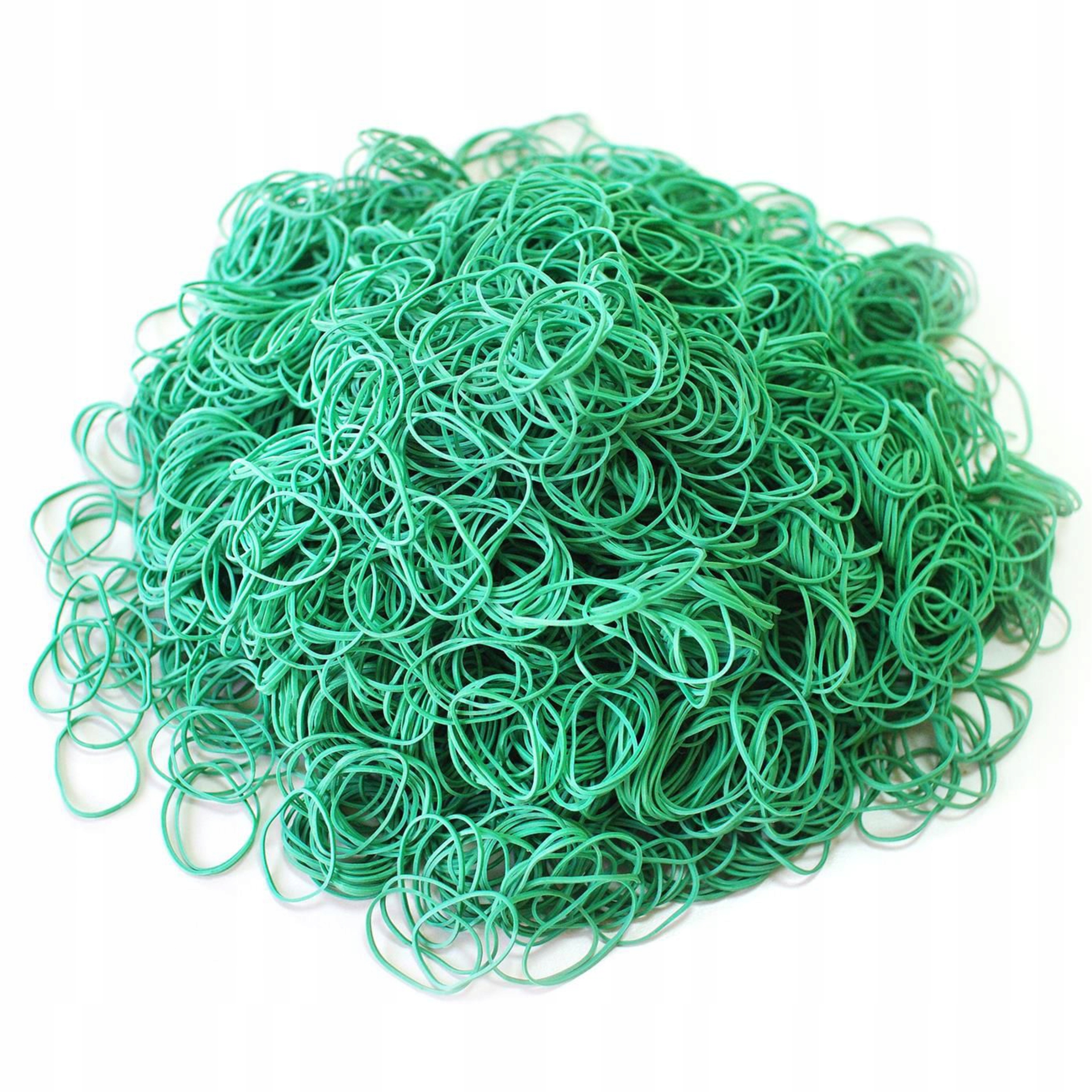 

Gumki recepturki biurowe 1kg 40 x 1.5 mm zielone