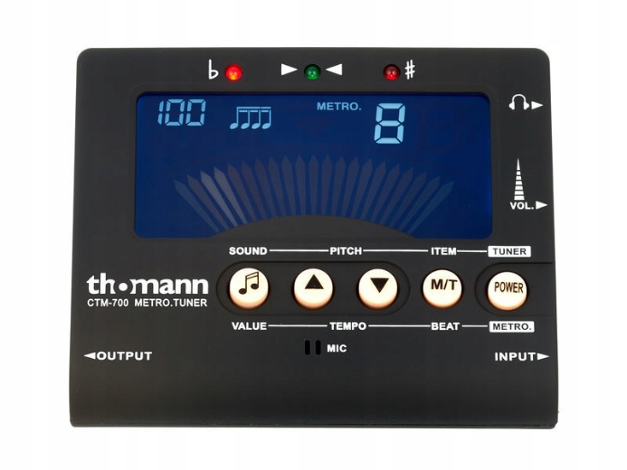 Tuner chromatyczny z metronomem gitara skrzypce dętę Thomann CTM-700 Rodzaj tuner