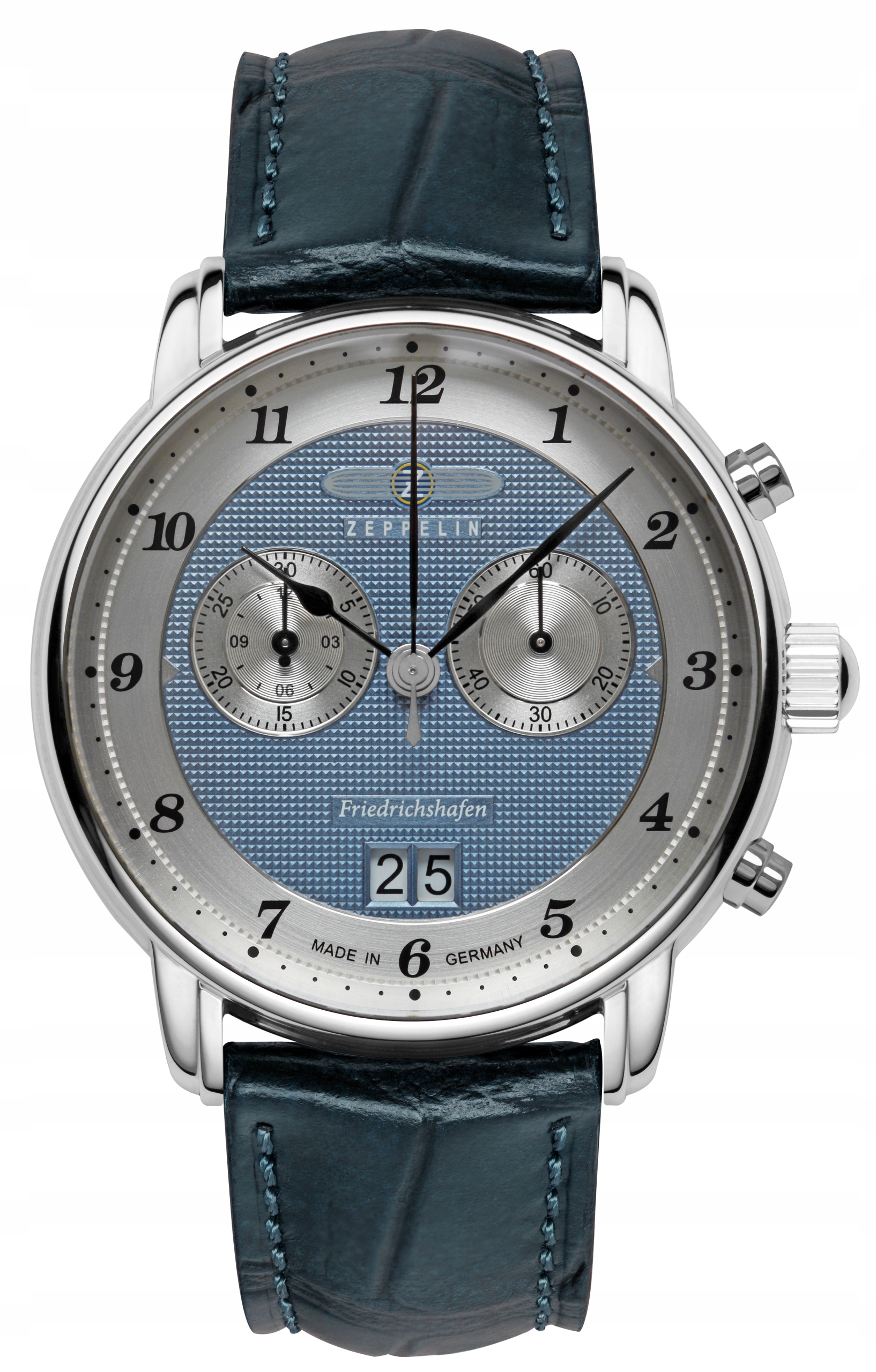 Nové Originální Pánské Hodinky Zeppelin 8584-3 Friedrichshafen gravírování a krabička