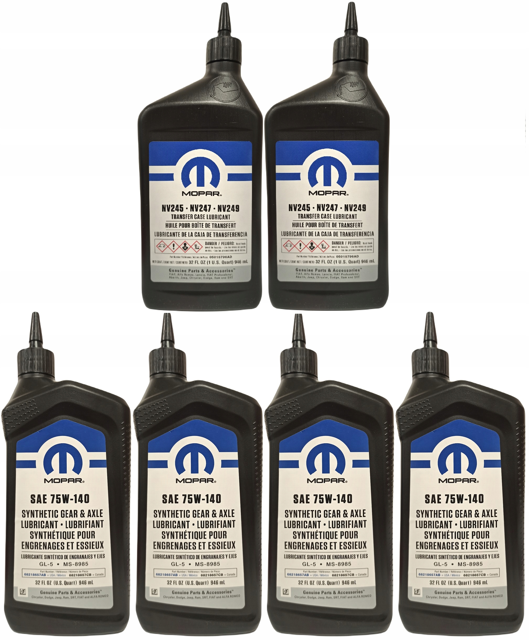 Olej Mopar 75W140 4 X 0,946L Nv