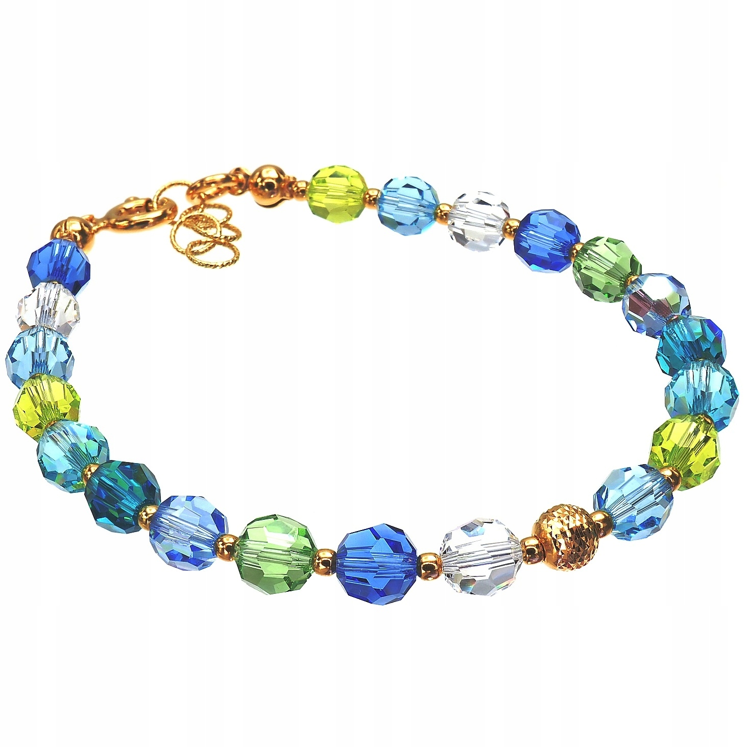 Krystaly Nádherný náramek Crystals Ocean Spring Zlaté Stříbro