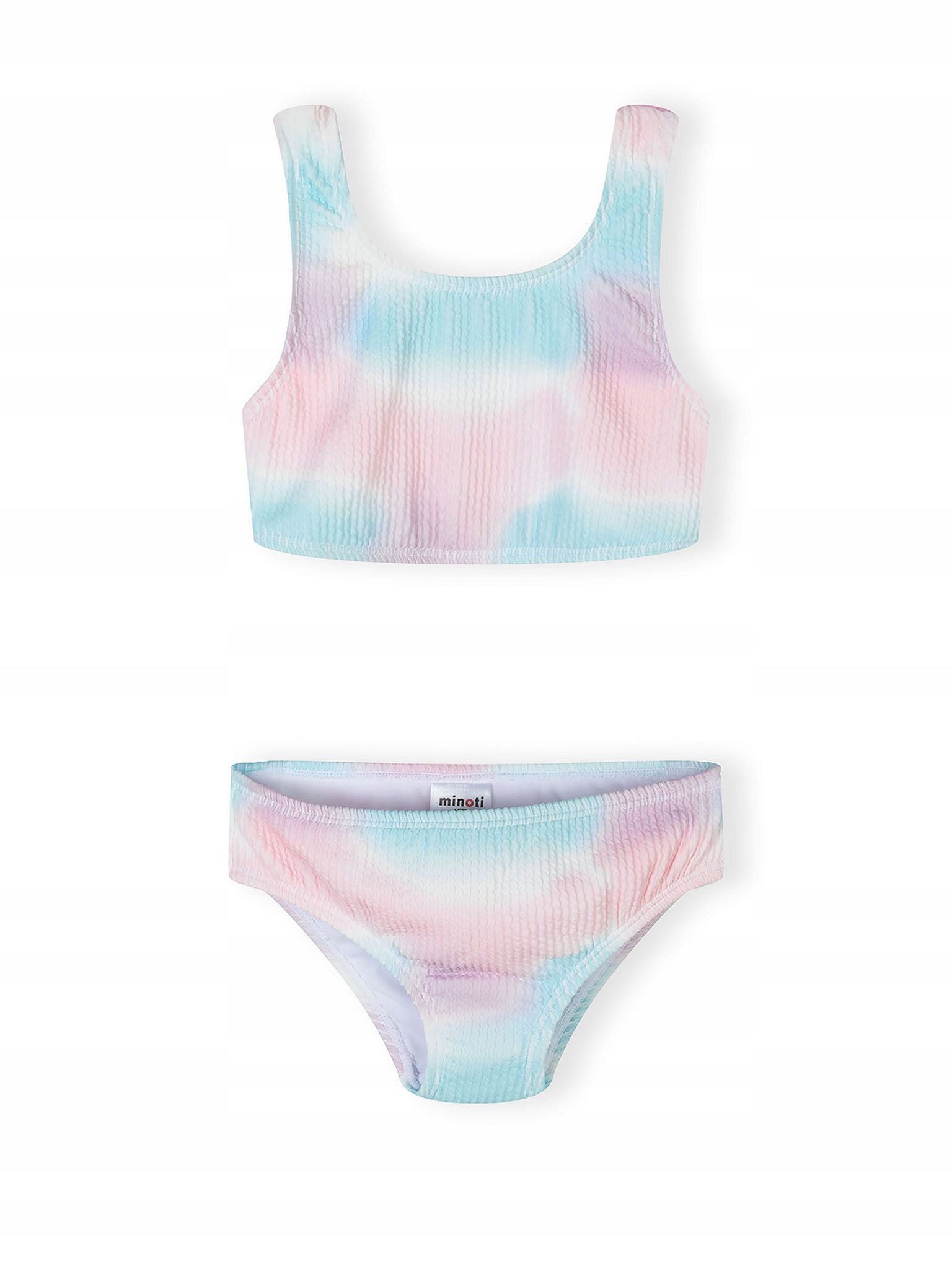 Dwuczęściowy kostium kąpielowy tie-dye pastelowy Minoti R 128-134