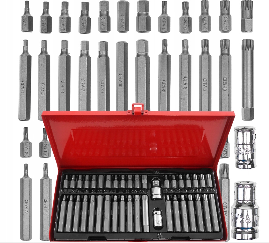 Zestaw Bitów Końcówki Bity Klucze Końcówki Klucz Imbus Hex Torx Spline 40el