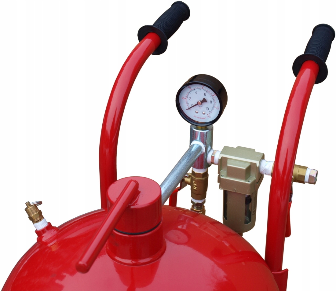 38L МОБИЛЬНЫЙ ПЕСКОСТРУЙНЫЙ АППАРАТ + МАСКА + 16 НАСАДОК