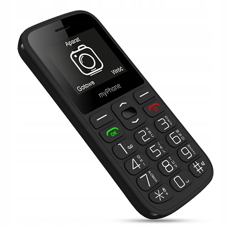 ŁATWY TELEFON DLA SENIORA Halo A DUŻE KLAWISZE GUZIK SOS GŁOSNY APARAT 81g System operacyjny Android