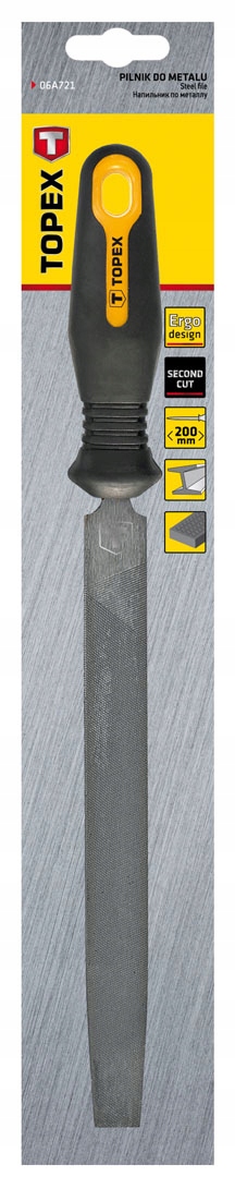 Pilnik do metalu płaski długość 200 mm TOPEX