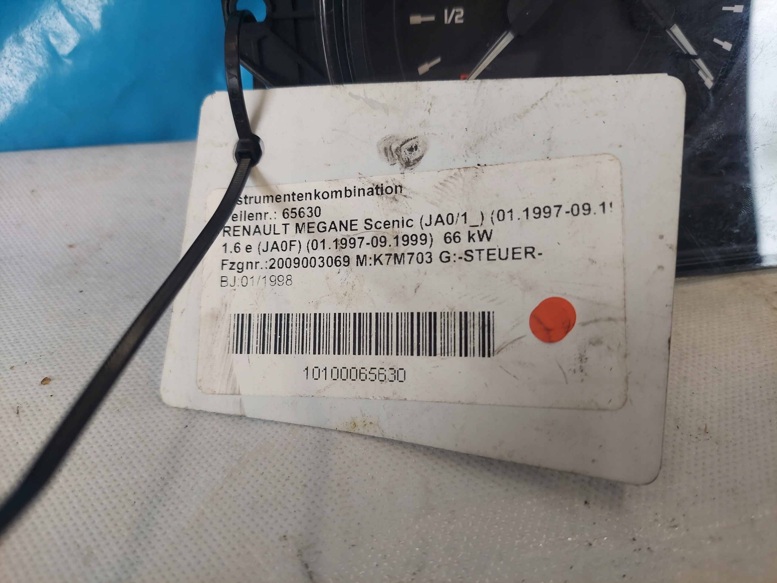 dials clock MEGANE and 1.6 B 924059823