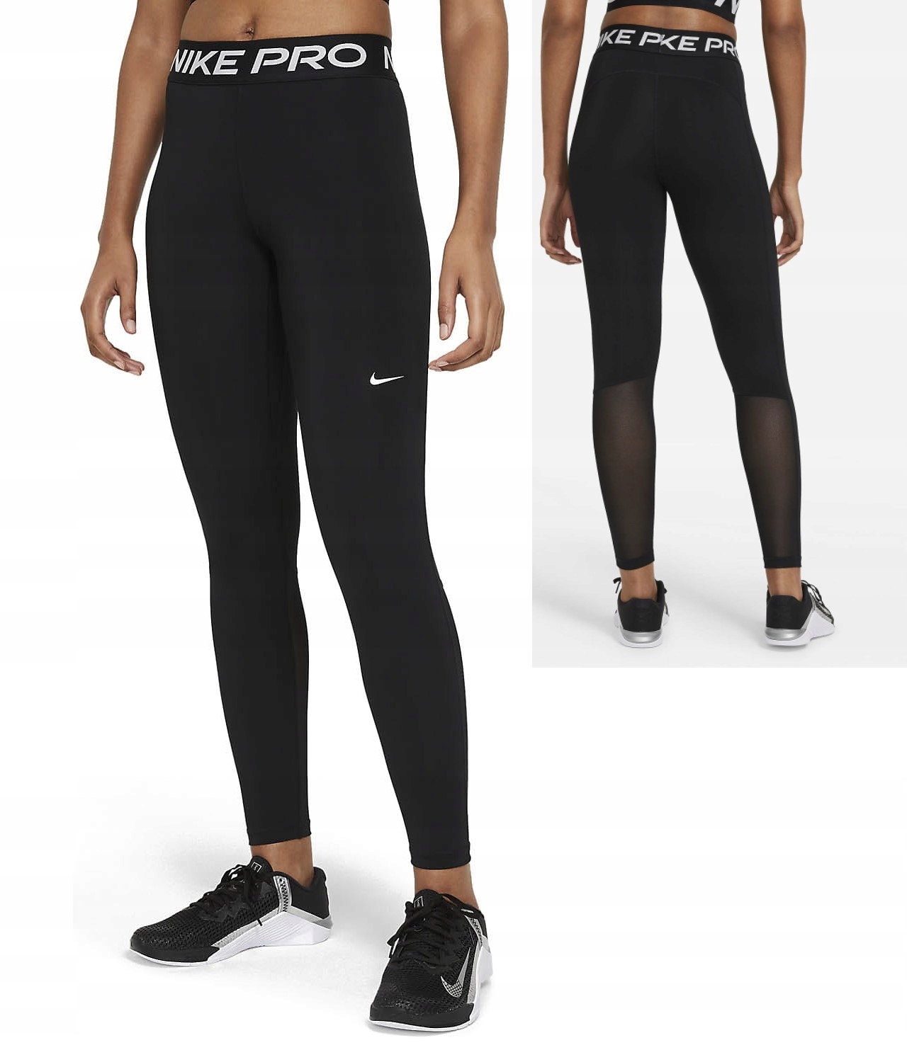 Legíny Legíny Sportovní Nike R XL 173 CM Černé Dámské Vysoké Stav