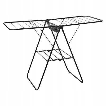 Levně Sušák Na Prádlo Rozkládací Kovová Černá 92X60X137 5FIVE Simply Smart