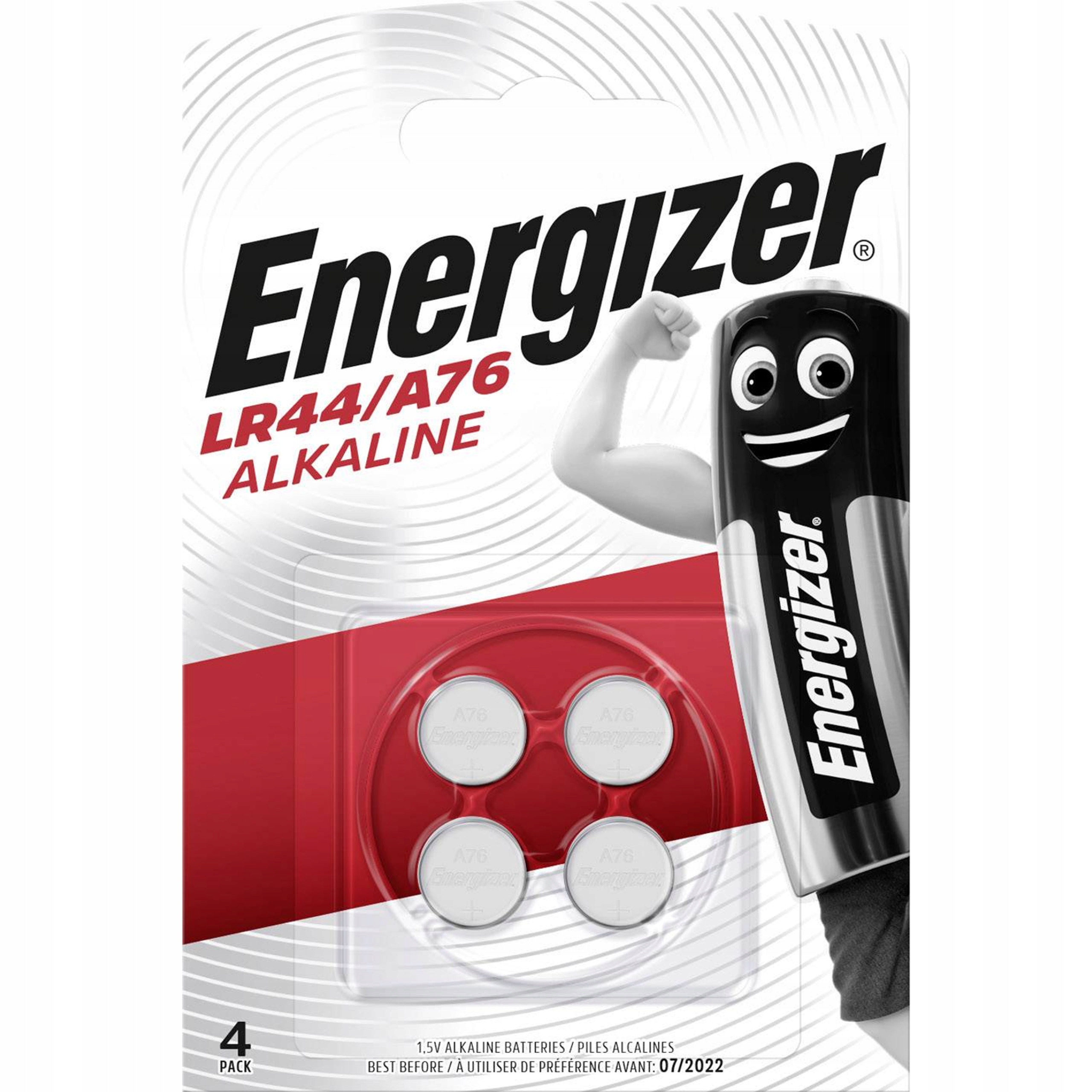 

4x Bateria Energizer A76 LR44 L1154 GPA76 PX76A