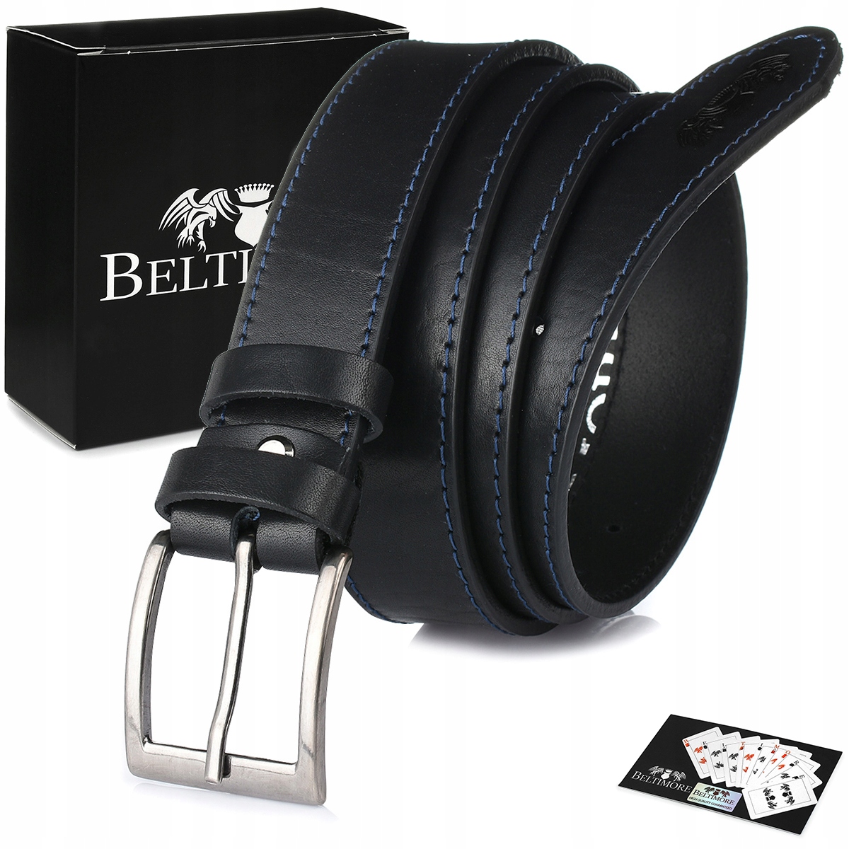 

Beltimore pasek skórzany licowy klasyczny 3.5 r110