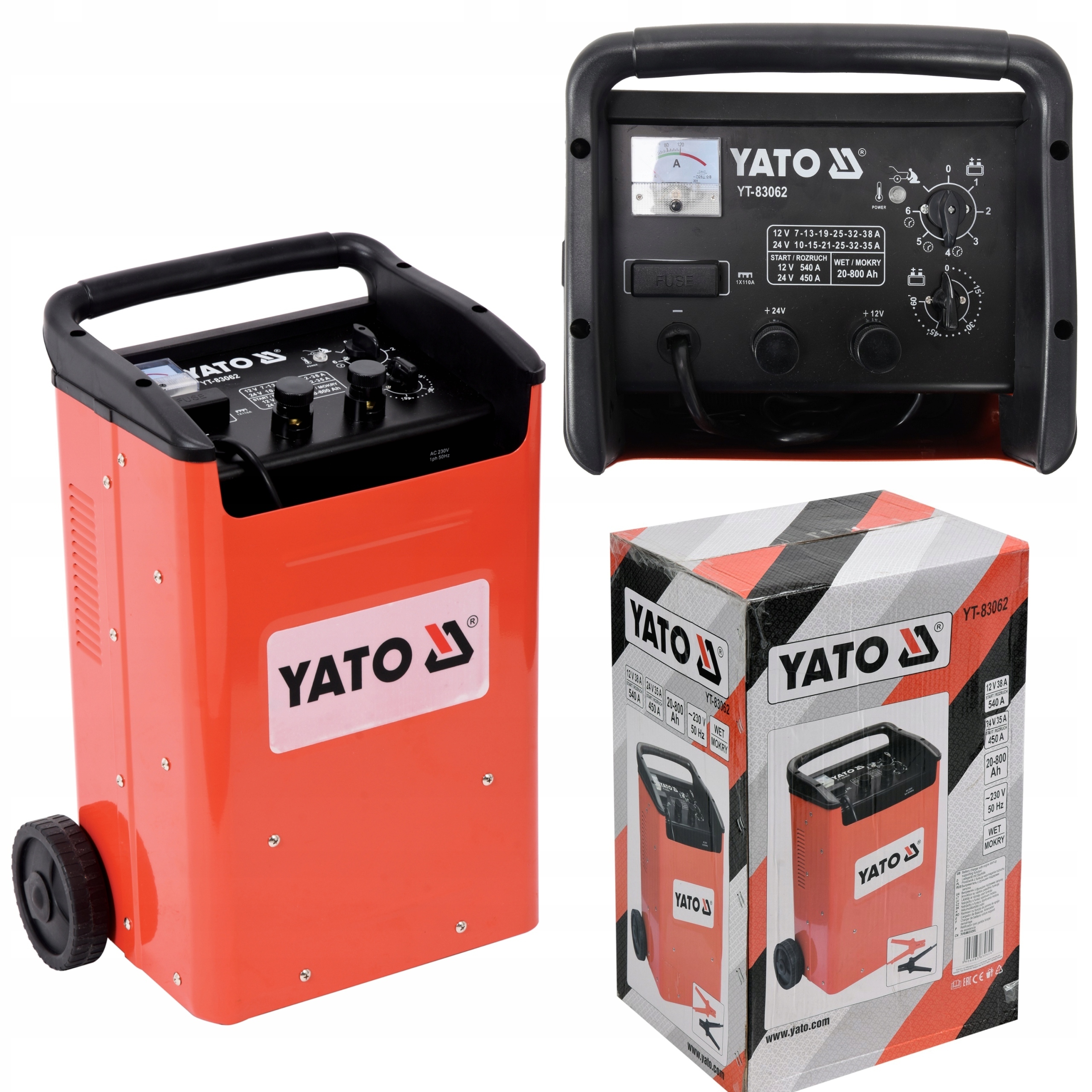 YATO PROSTOWNIK Z ROZRUCHEM 38A 540A YT-83062 Kod producenta YT-83062