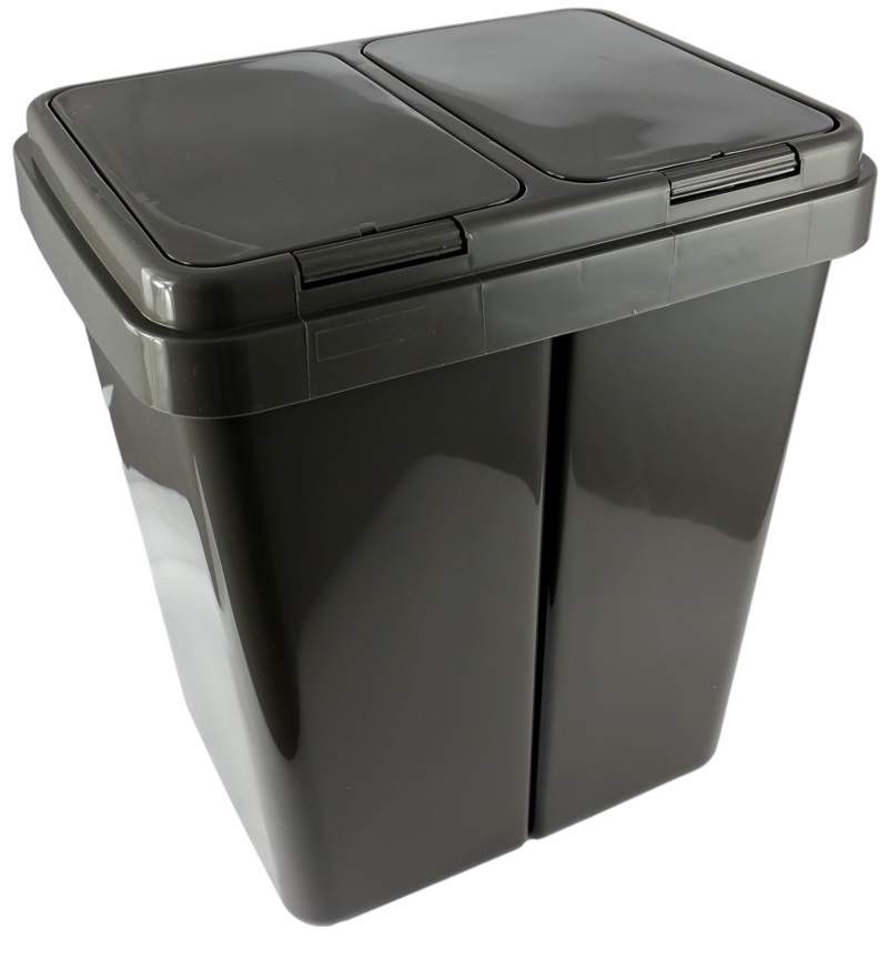 Podwójny Kosz do segregacji śmieci odpadów 2x25l