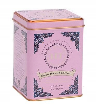 H&s Herbata Green Tea with Coconut jedwabne piramidy, 20 szt.