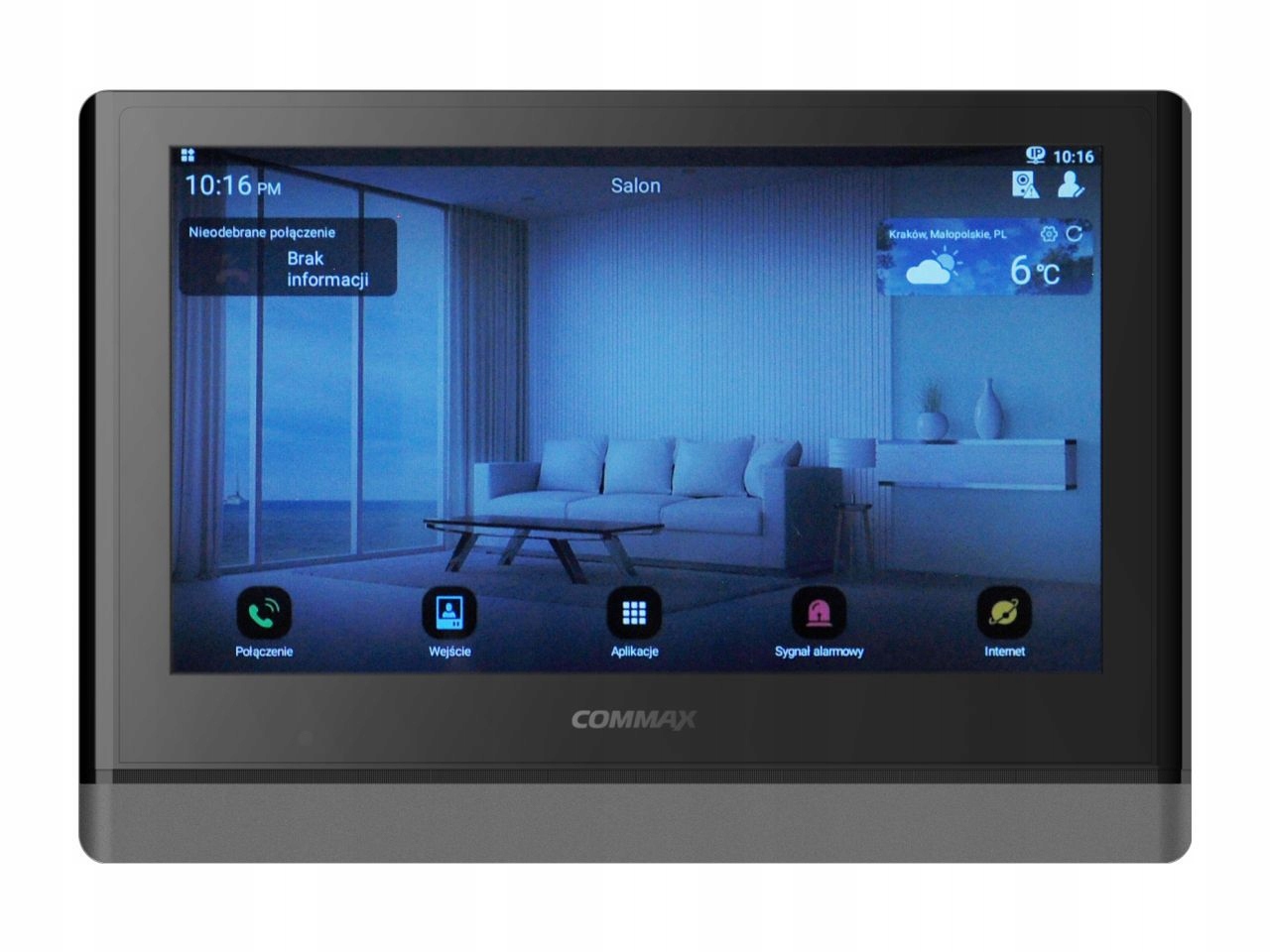 Monitor Ip 10" CIOT-1000YN Black Commax