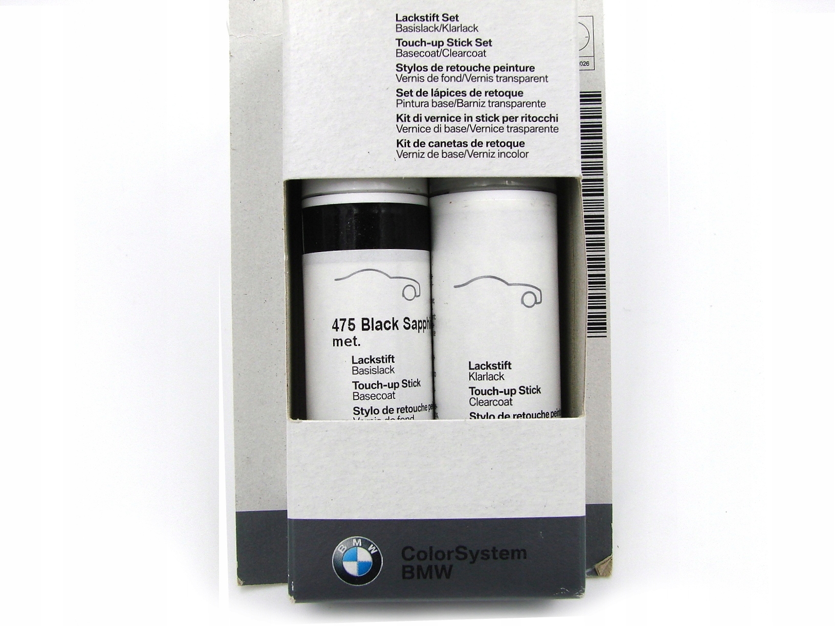 Oryg lakier BMW zaprawka zestaw black sapphire 475 Rodzaj zaprawki