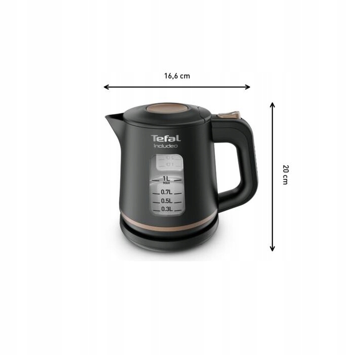 TEFAL 1L Electric Kettle, Non-Slip Handle, Rotating Base, Filter, 2400W — miniatura 9